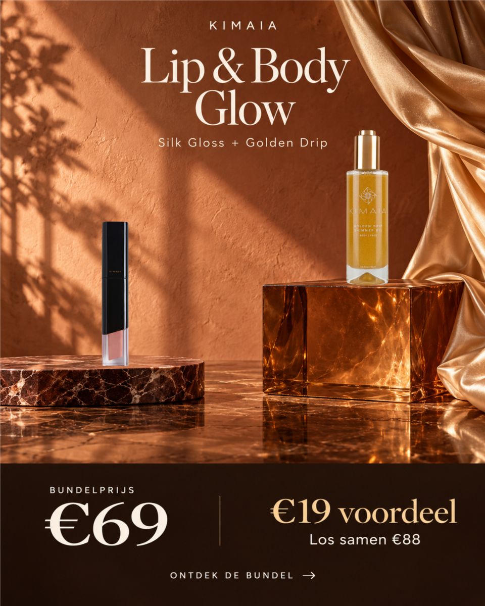 Lip & Body Glow – Silk Gloss en Golden Drip, €69